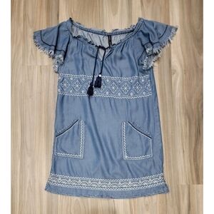 Ban Jara Denim Embroidered Dress